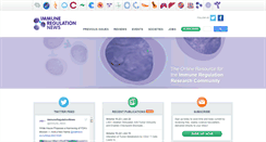 Desktop Screenshot of immuneregulationnews.com